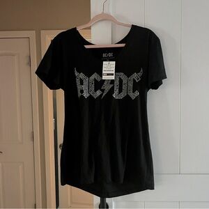 LA Pop Art AC/DC Short Sleeved Top